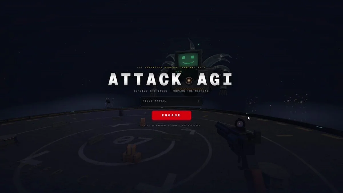 Human versus unaligned AGI game