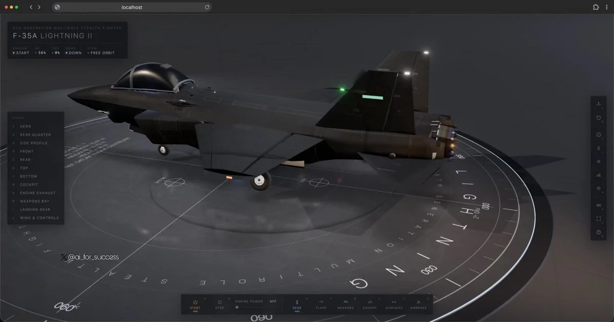 Interactive F-35A technical model