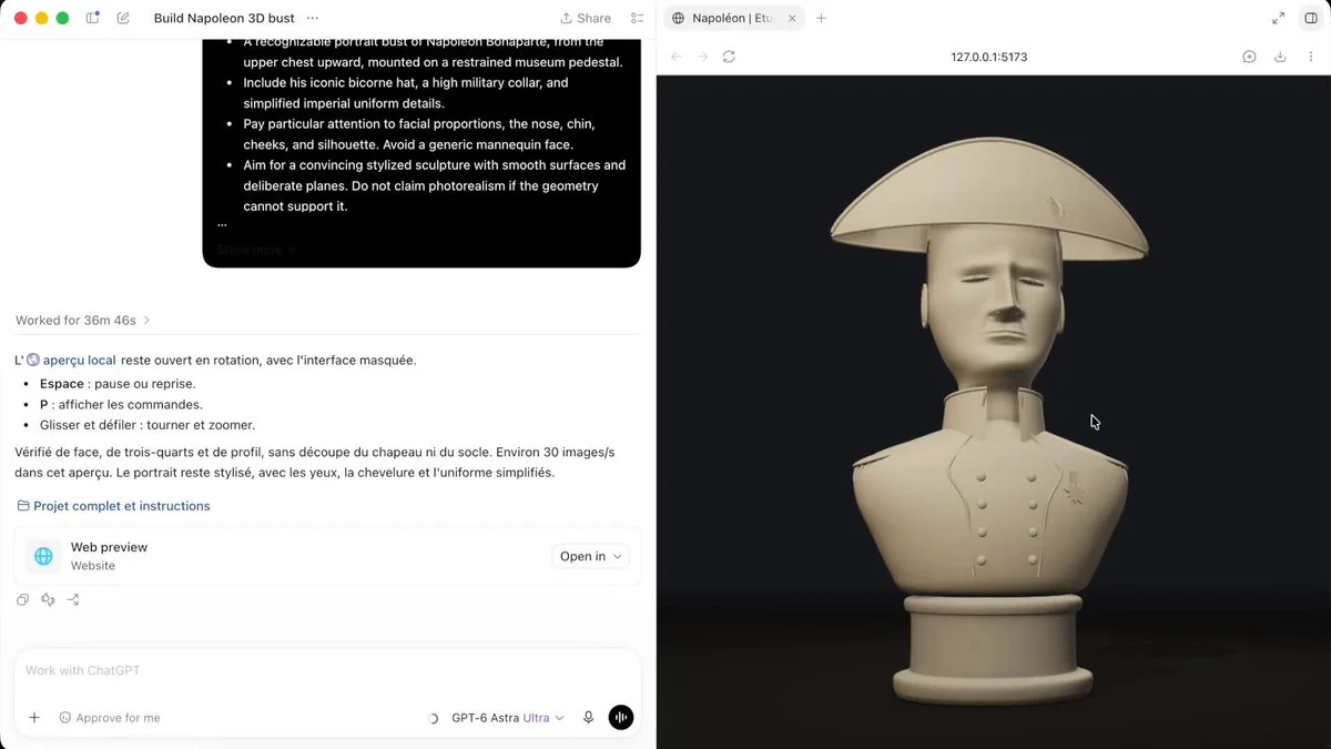 Procedural Napoleon bust