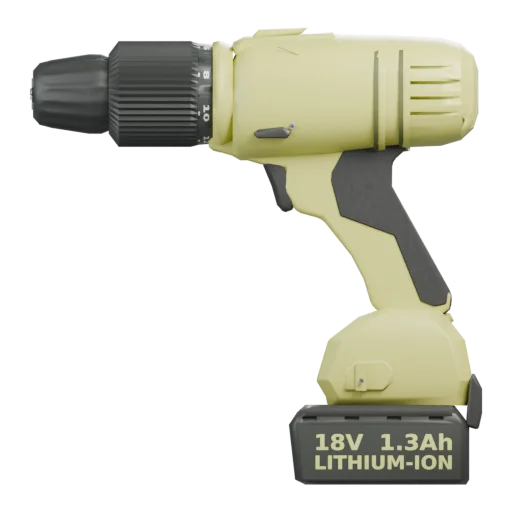 Single-view power drill reconstruction