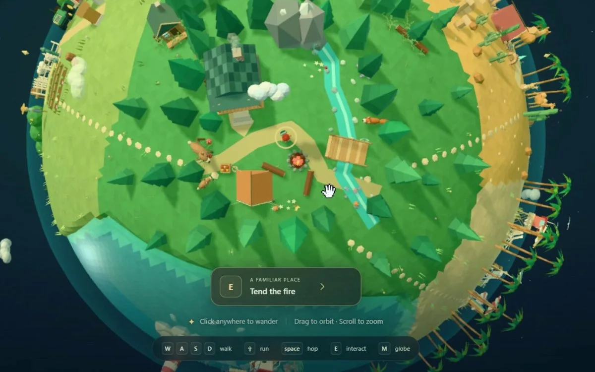 Prompt-to-open-world game