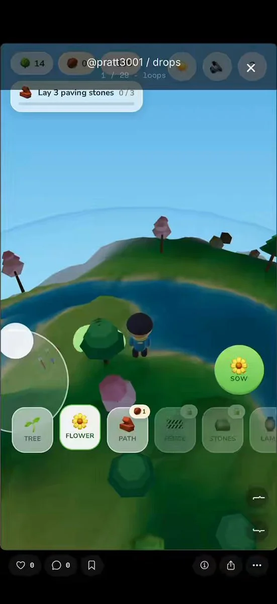 One-shot Three.js surprise game