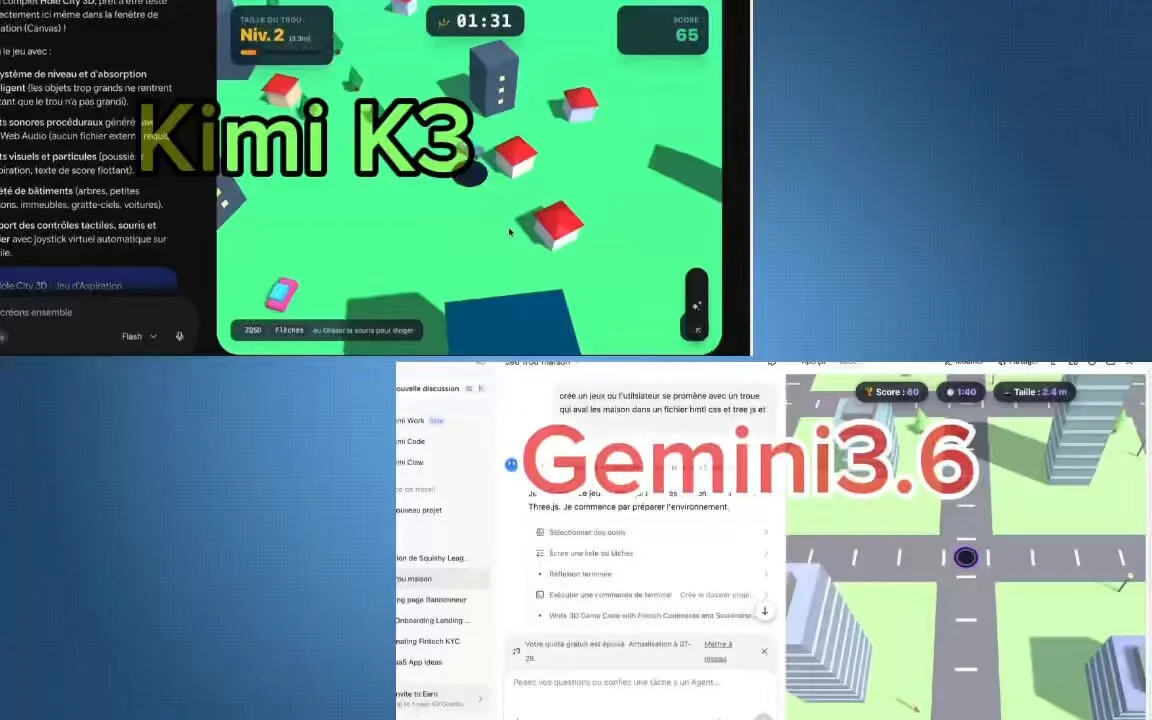 Hole.io-style Three.js game prompt