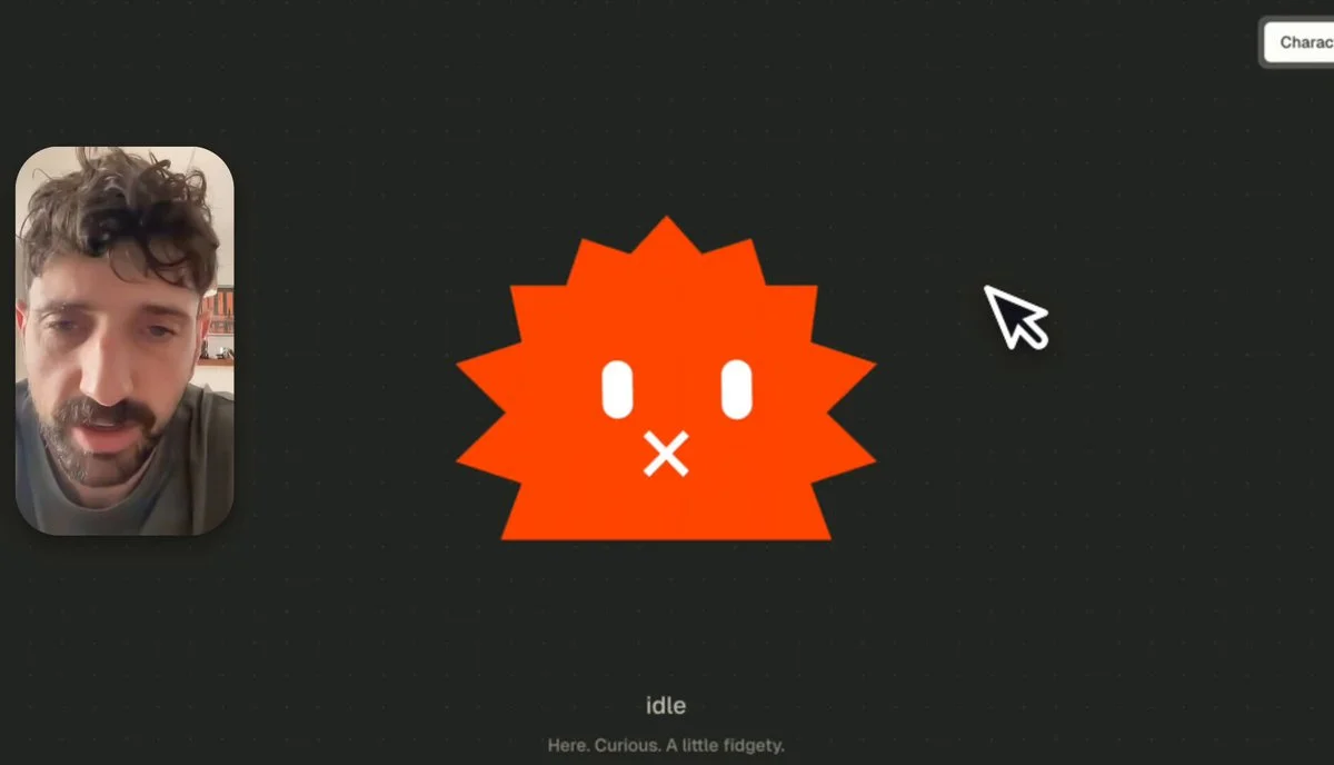 A 2D logo becomes an animated character