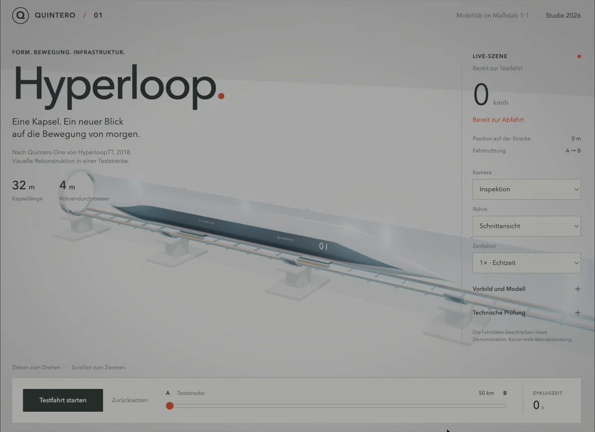 Interactive Hyperloop demo