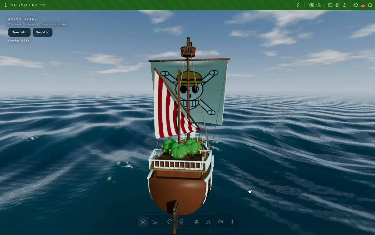 One Piece-inspired sailing world