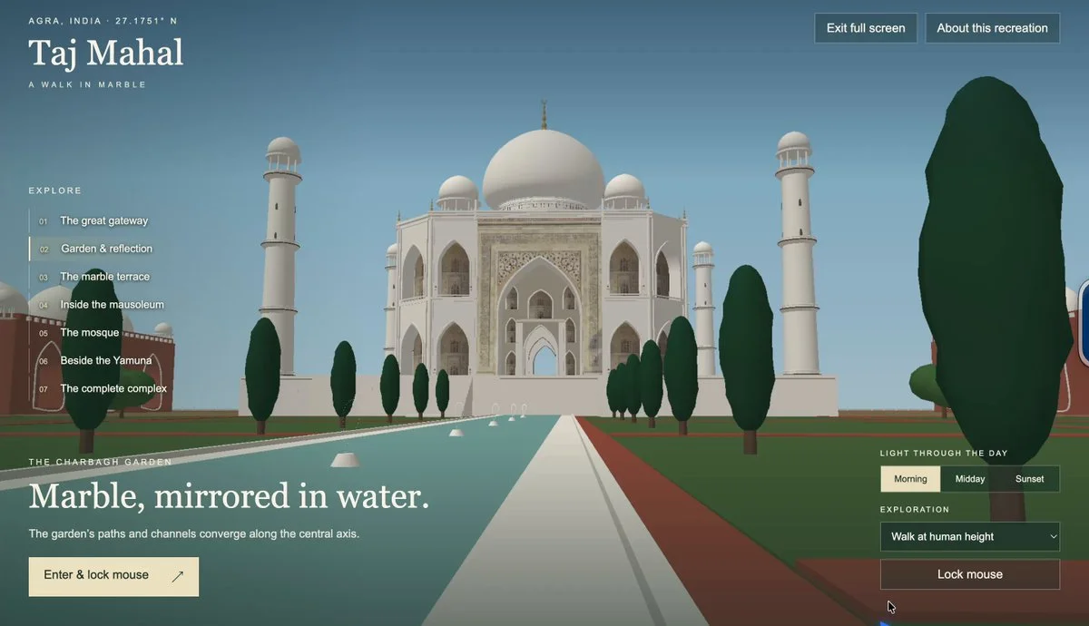 Explorable Taj Mahal
