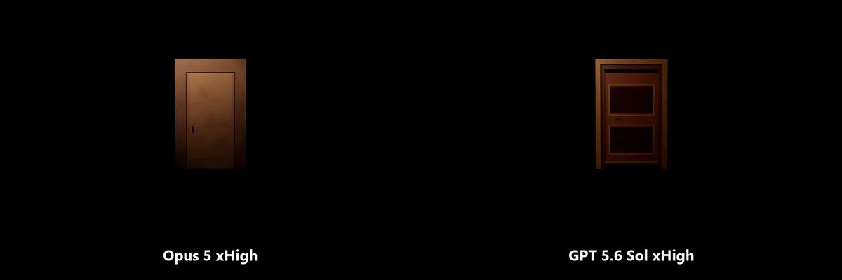 Claude Opus 5 prompt for a non-Euclidean door portal in Unreal Engine 5