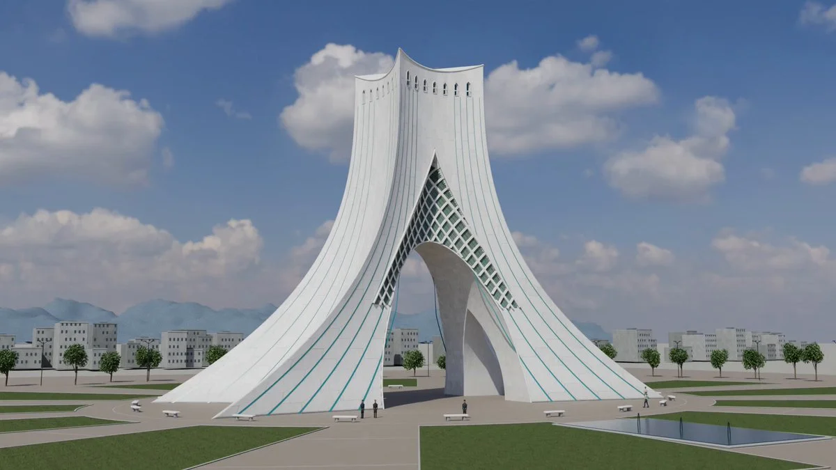 Azadi Tower in Blender
