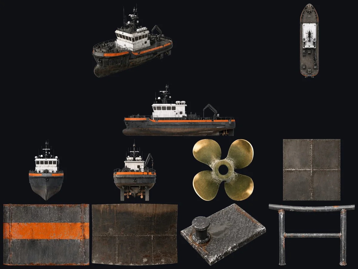 Reference-image tugboat assembly