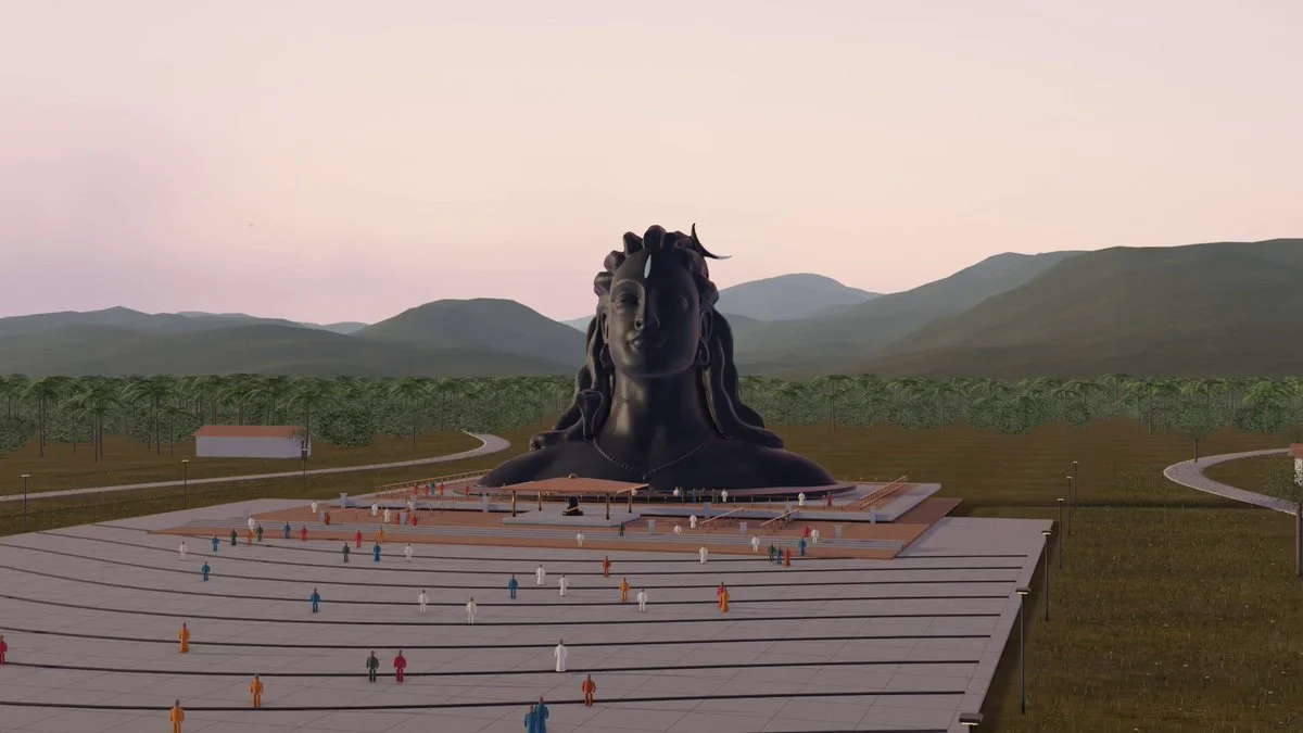 Adiyogi evening fly-through