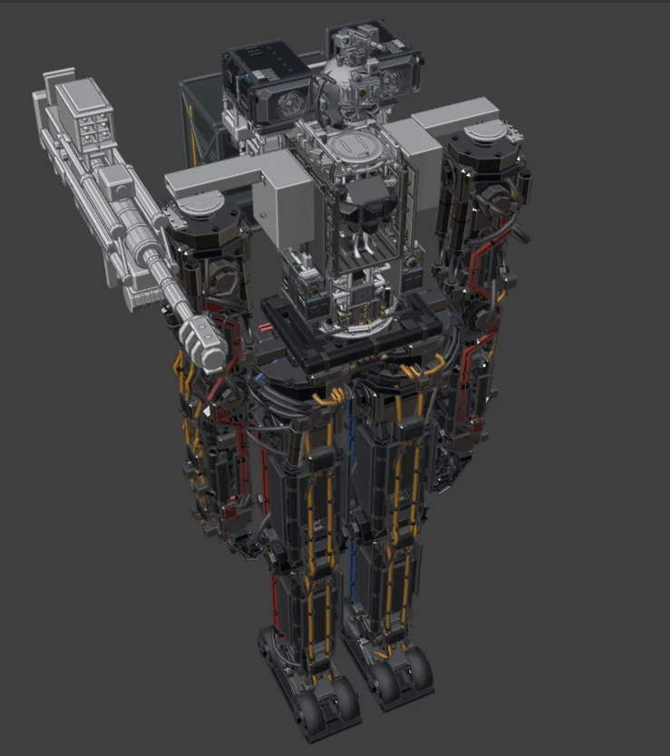 Claude Opus 5 mech robot blueprint prompt set