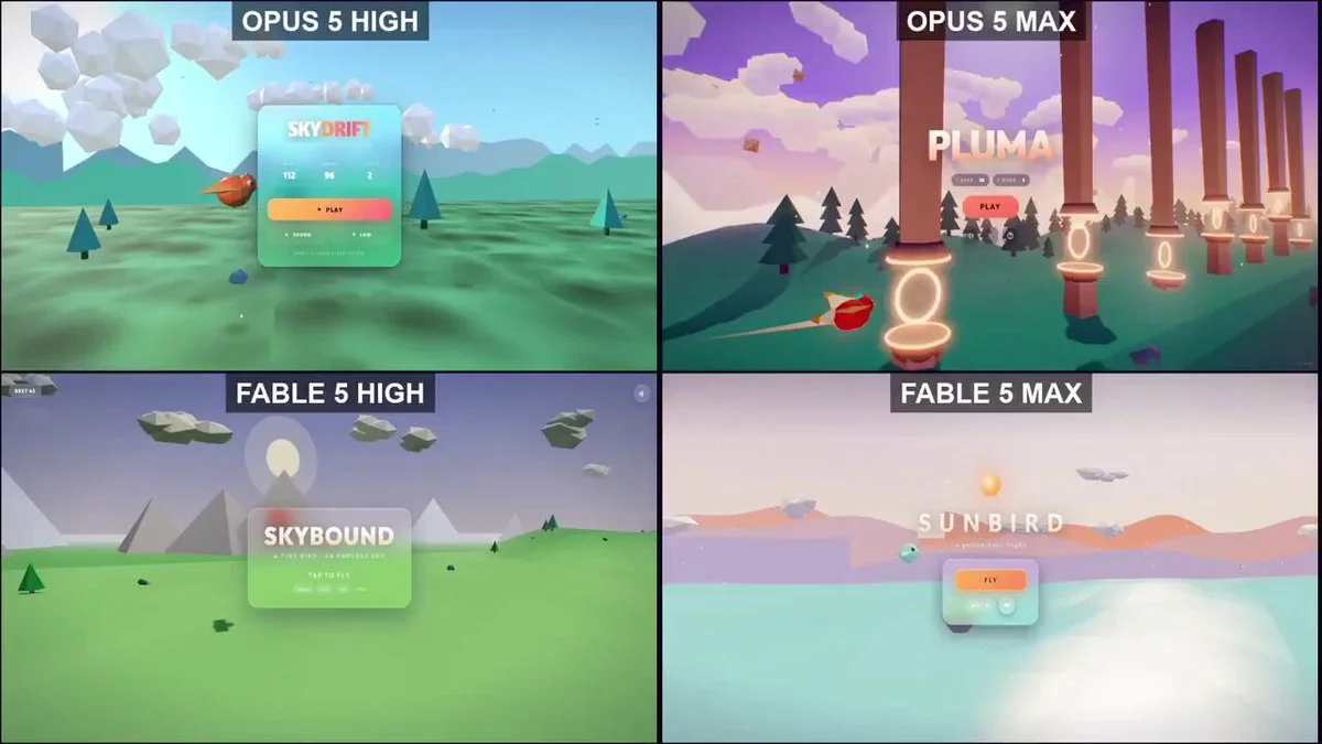 Prompt for a 3D Flappy Bird game