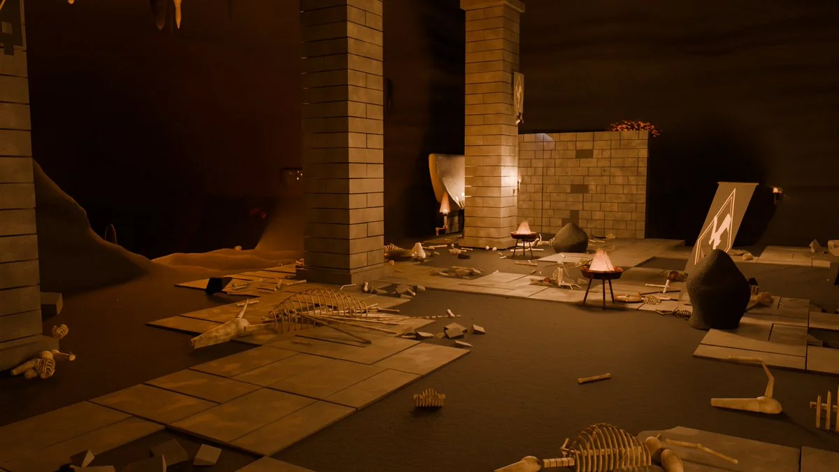 Dragon lair scene in Blender