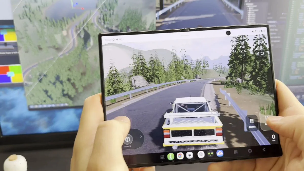Mobile-playable Unity rally game