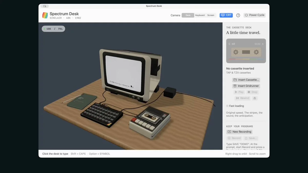 Sinclair ZX Spectrum simulator
